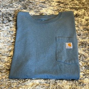 Carhartt Men’s Pocket T-Shirt in Slate Blue